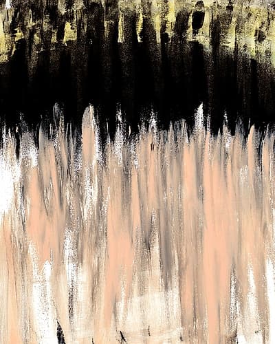 Peach Beige Ends Art Print