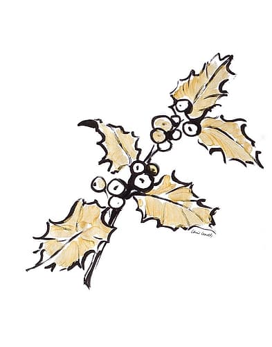 Holly with Berries I Art Print