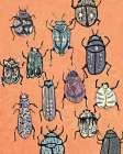 Bugs on Orange Art Print