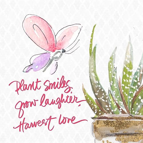 Plant Smiles Art Print