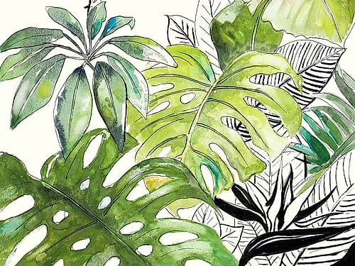 Green Palms Selva I Tropical Print