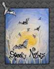 Spooky Night Bats Art Print