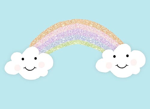 Happy Clouds Art Print