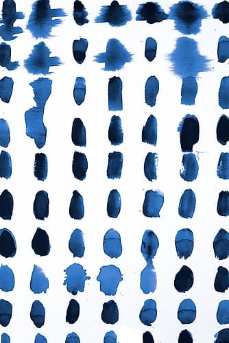 Blue Spots Pattern Art Print