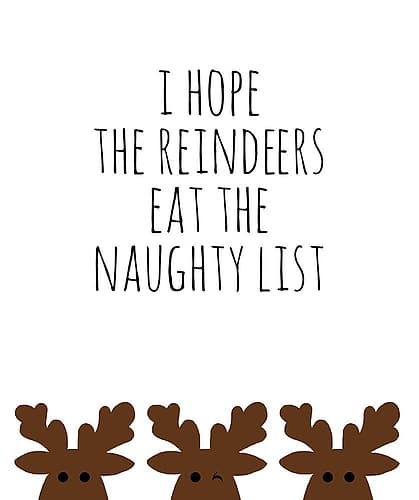 Naughty List Art Print