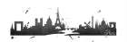 Paris Skyline Art Print