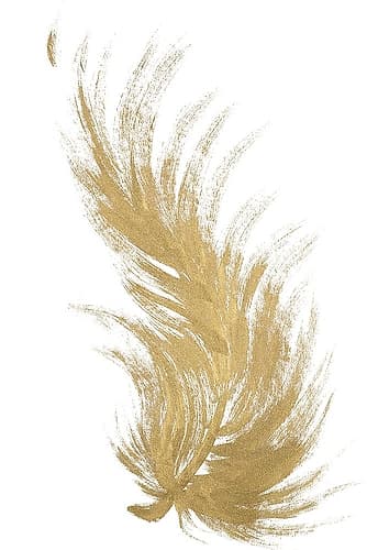 Gold Feather II Decorative Print