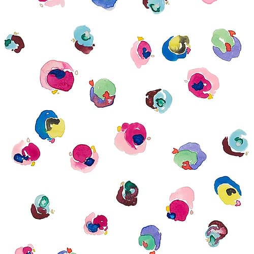 Fun Vibrant Dots Art Print by Nola James