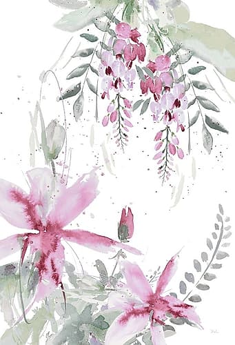 Spring Glicinia II Art Print