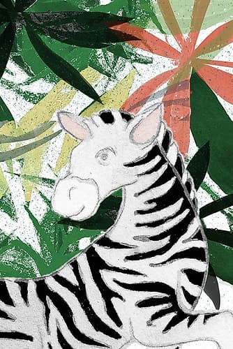 Hidden Zebra Art Print