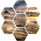 Pacific Low Tide (hexagon) Art Print