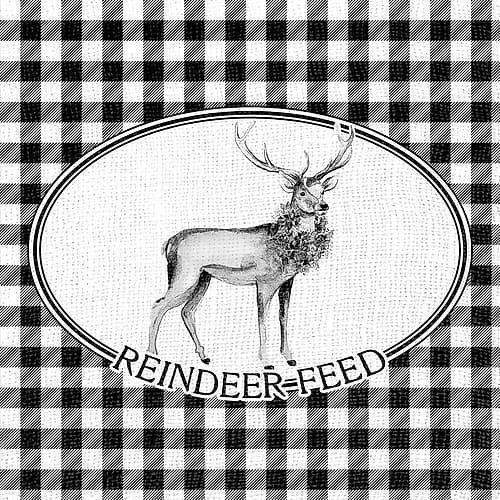 Reindeer Feed Art Print
