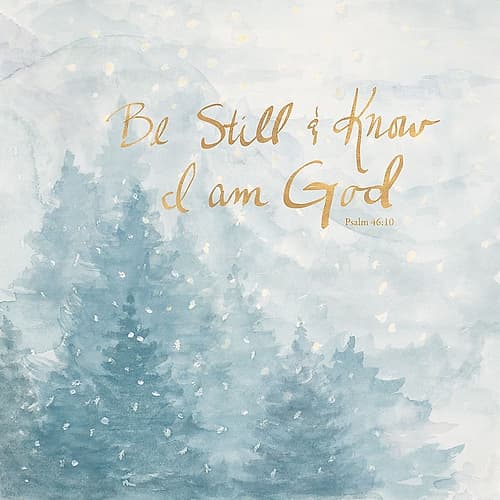 Be Still and Know I Am God Religious Print
