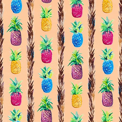 Pineapple Jam Pattern Food Print