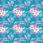 Hedgrow Blooms Pattern Art Print