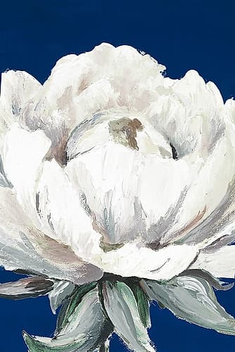 Pretty Bloom On Blue Impressionniste reproduction
