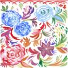 Flora Square II Art Print
