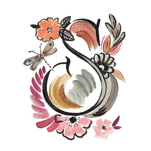 Monogram S (III) Art Print