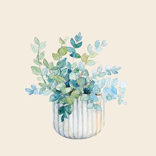 Decorative Potted Plant IV Art Print