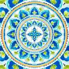 Italian Leaf Tile Art Print