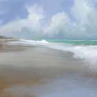 Peaceful Day on the Beach II Art Print