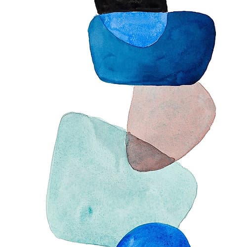Head Over Heels Abstract II Minimalist Print