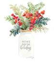 Christmas Mason Jar Art Print