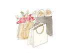 Holiday Shopping Bags II Art Print