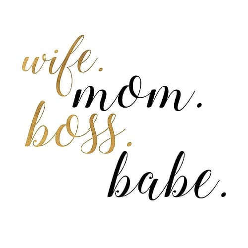 Boss Babe Word Art Print
