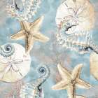 Blue Ocean Treasure Seahorse Art Print