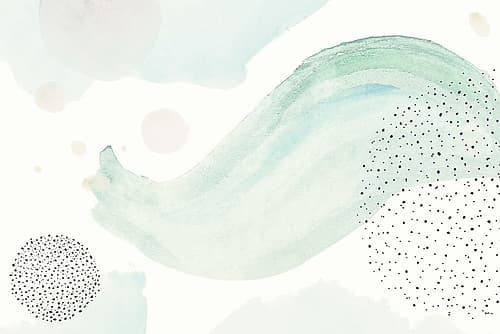 Turquoise Dotted Waves Art Print