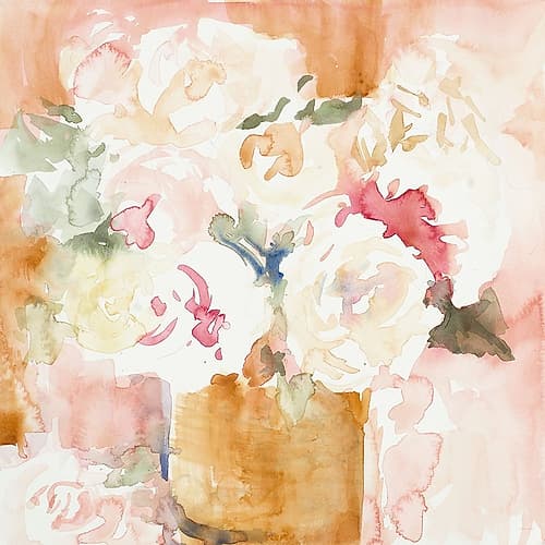 Cascading Blooms II Art Print