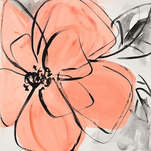 Cafe Rose II Art Print