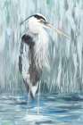 Standing Still Heron I Art Print