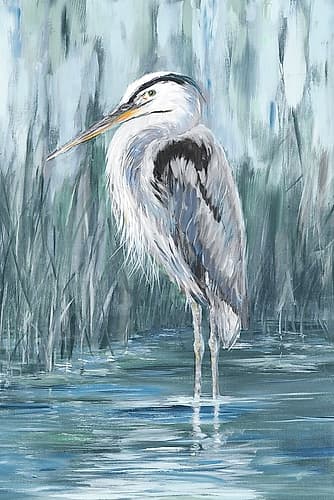 Standing Still Heron II Art Print