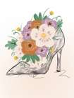 Floral Bloom Heel Art Print