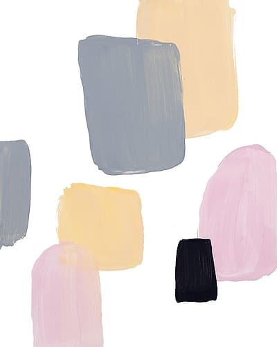 Floating Shapes II Minimalist Print