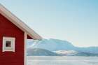 Winter Cabin Art Print