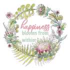 Proteas Inspirational Wreath II Art Print