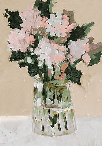 Pink Flower Arrangement Art Print