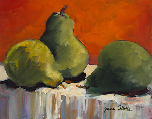Three Pears Art Print