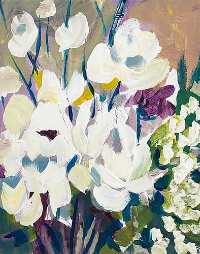 Painting of Orchids Art Print