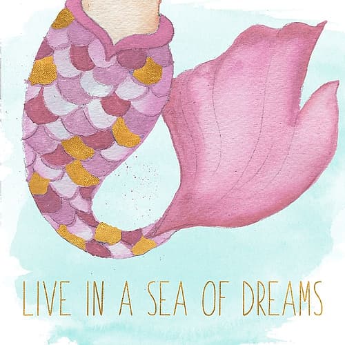 Live In A Sea Of Dreams Art Print
