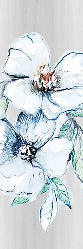 Moonlit Floral Panel II Art Print