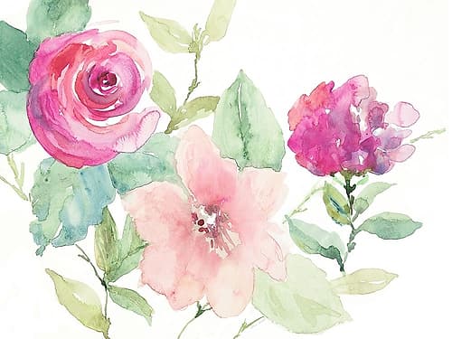 Florals Cheerful Whispers Art Print