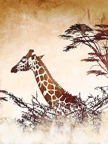 Safari Giraffe I Wildlife Print
