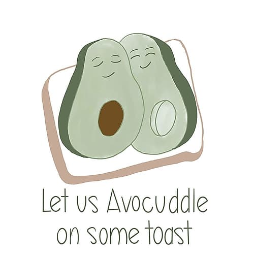 Avocuddle Art Print