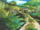 Small Village I Art Print