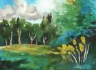 Small Village II Art Print