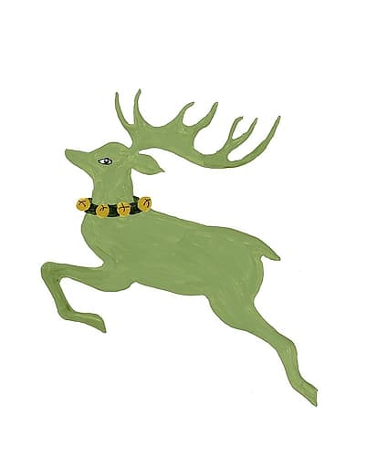 Modern Reindeer Art Print